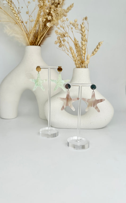 Einzigartige Statement Ohrringe mit Seestern-Ornament/Geburtstagsgeschenk/Sommerschmuck/Geschenkidee Freundin/Leichter Alltagsschmuck