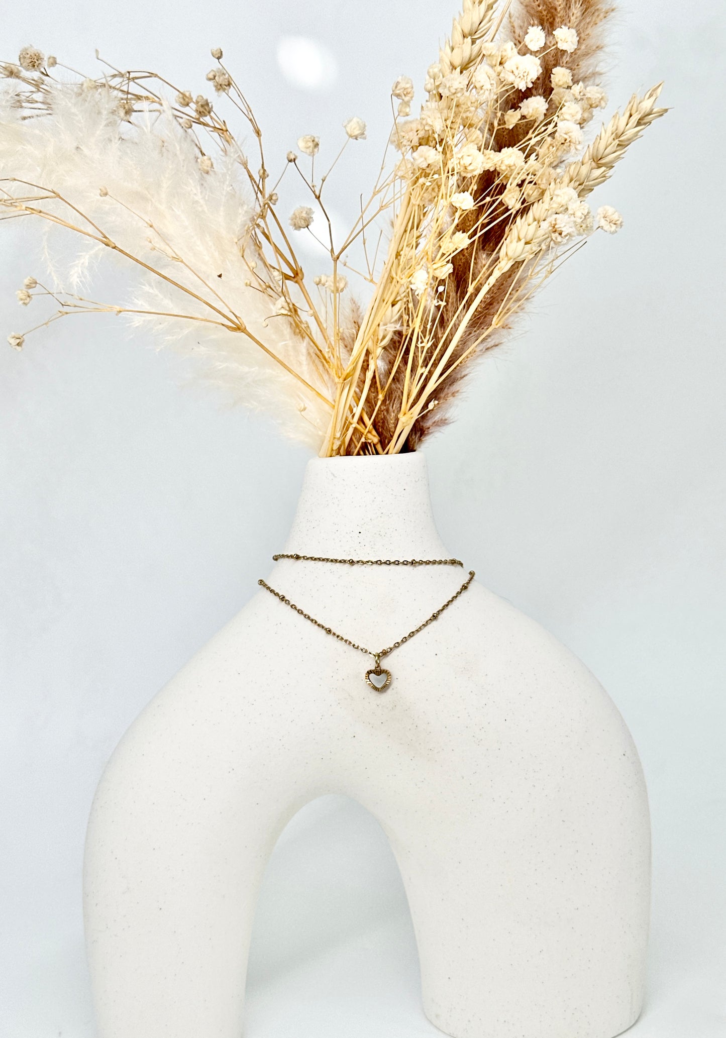 Fine necklace with heart pendant