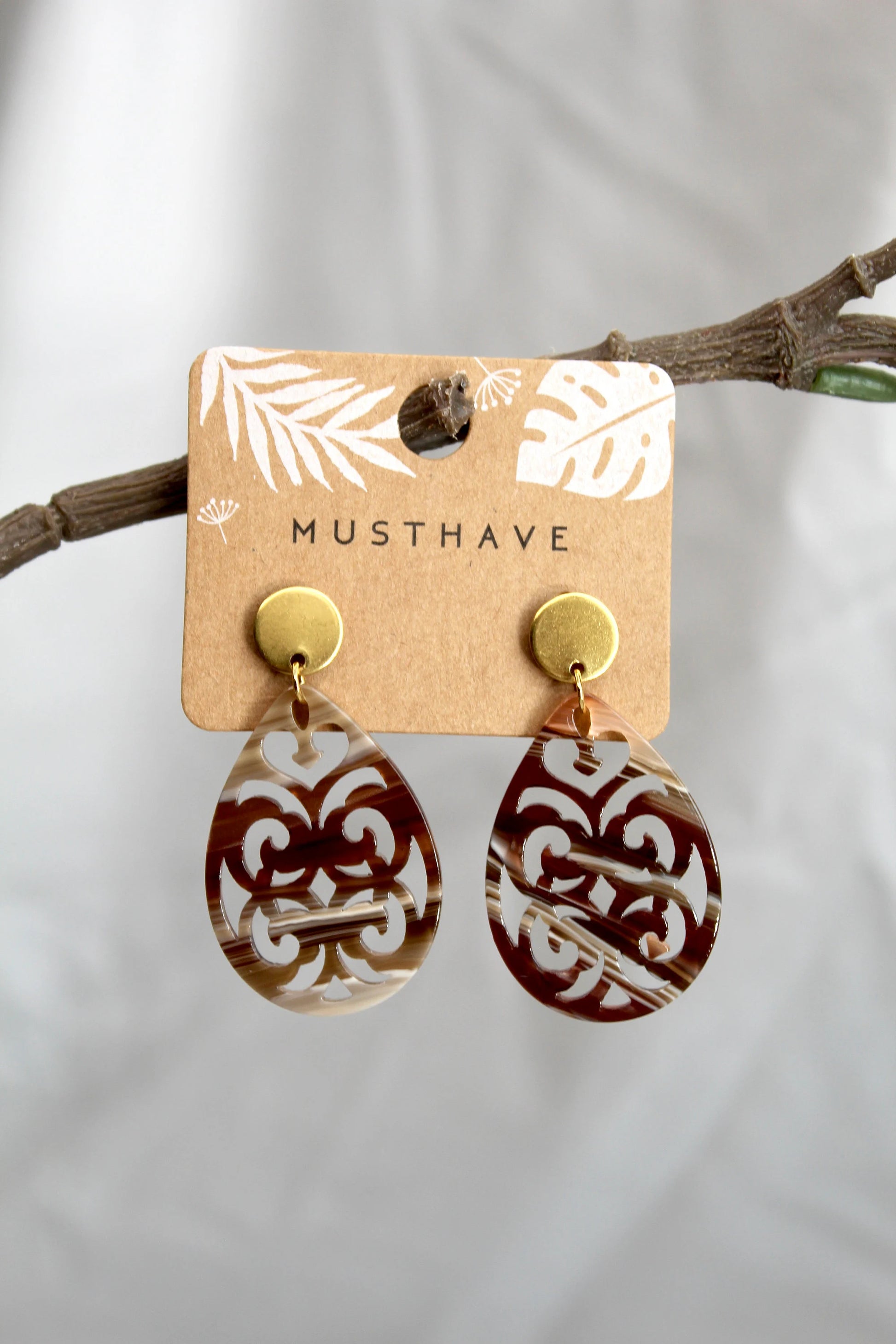 Ohrringe Tropfenform