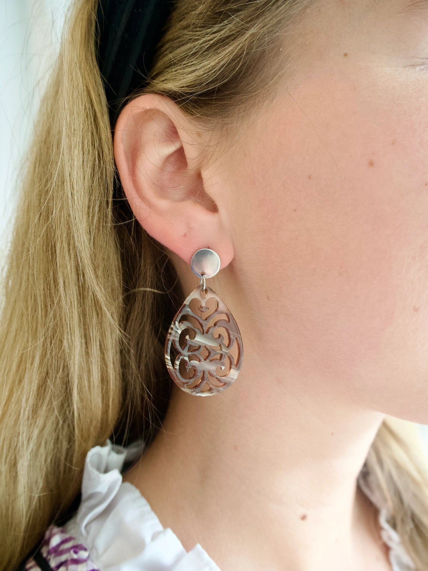 Ohrringe Tropfenform