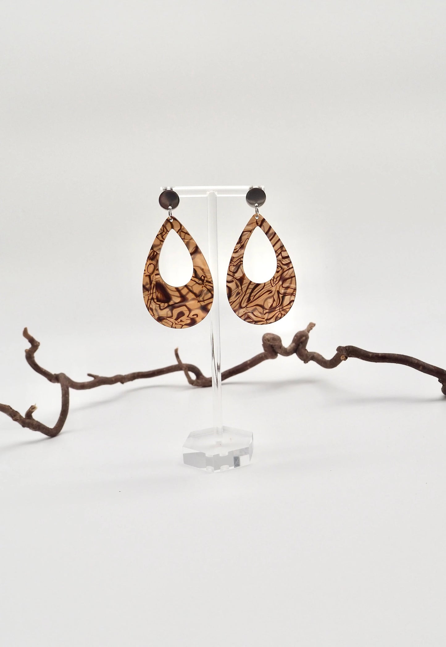 Ohrringe mit rundem Ohrstecker