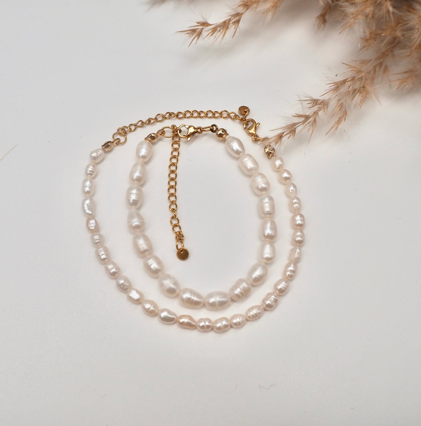 bracelet with freshwater pearls