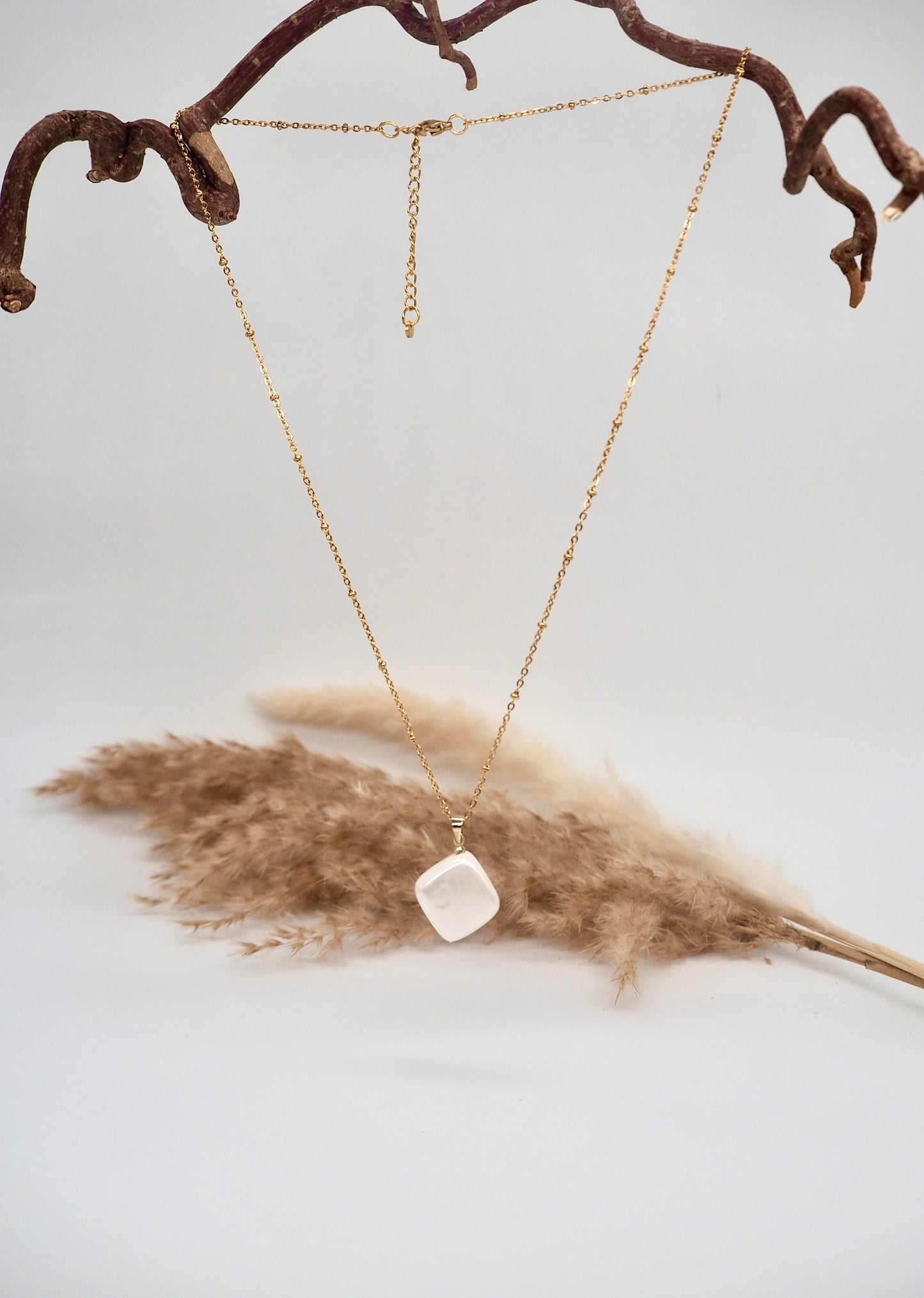 Halskette mit Pearl Shine Muschel Anhänger